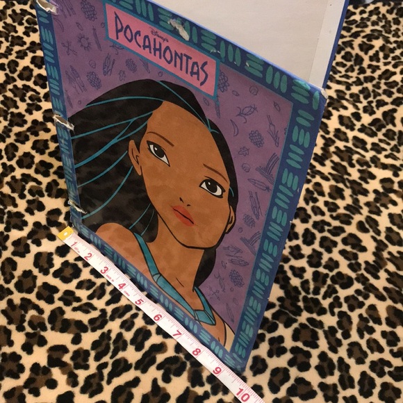 Disney POCAHONTAS Vintage File Folder 90s 🌻 Princess Colors of the Wind School - Picture 16 of 16